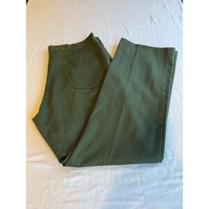 Vintage JCPenney Ranchcraft Olive Green Work Pants Scovill Zip 36x29